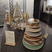 Essenze Geometriche design Giorgio Caporaso per PEFC in mostra a Casa Tabu - Milano Design Week 2025