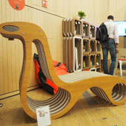 X2Chair by Giorgio Caporaso, a cardboard repairable and transformable seat, is an example of circular design