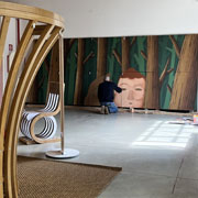 Cardboard wall made by Seacreative for PEFC for Forests are Home 2024