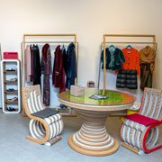 Lessmore furniture for Kaleydos showroom. Design Giorgio Caporaso