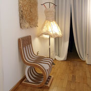 Sedia ecosostenibile in cartone e legno Twist Chair - Design Giorgio Caporaso per Lessmore