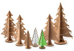 alberi di Natale in cartone