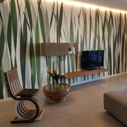 Interior design: project of eco-sustainable apartments with recyclable cardboard furniture Lessmore - Giardini Sacromonte. Home Staging Studio Architetto Giorgio Caporaso