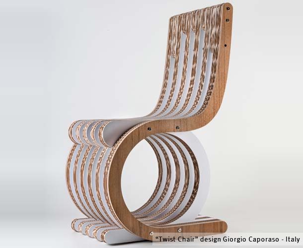 Twist Chiar - design Giorgio caporaso - Lessmore