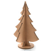Albero di Natale in cartone, colore avana naturale, Lessmore (altezza 45 cm)
