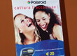 Cartello promozionale per punto vendita prodotti Polaroid