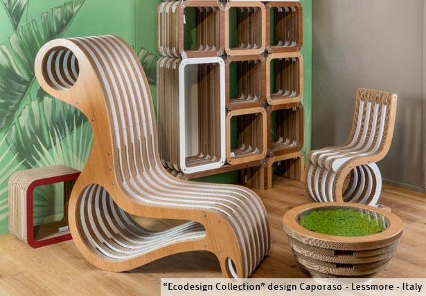 Cardboard Furniture - Giorgio Caporaso Collection by Lessmore