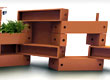 Mattoni bookcase is a system of modules that can be easily assembled and disassembled