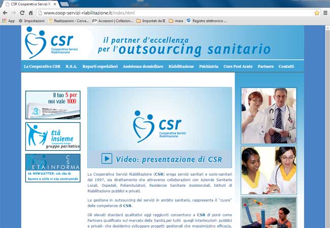 Redesign sito CSR